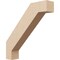 Ekena Millwork 3-inch W x 16-inch D x 16-inch H Burlington Rough Cedar Woodgrain TimberThane Knee Brace, Primed BRCUR03X16X16BURRCPR - alternate 1